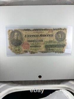 1862 $1 Legal Tender Large Note - ULTRA RARE VINTAGE CURRENCY