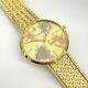 18k Gold Tri Color Universal Geneve Rare Ultra Thin Mechanical Vintage Watch