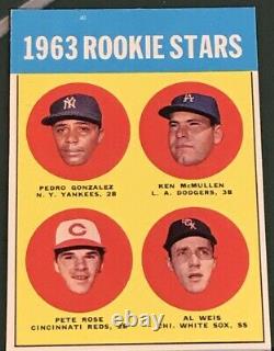 1963 Topps Pete Rose Rookie Stars #537 Ultra Rare T. C. G. Hi-Rez Pics