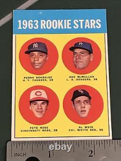 1963 Topps Pete Rose Rookie Stars #537 Ultra Rare T. C. G. Hi-Rez Pics