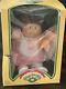 1985 Cabbage Patch Doll New In Box Brown Hair Pink Dress Ultra Rare Vintage