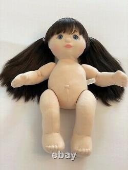 1987 Mattel My Child Doll RARE Blue-Eyed Brunette Ultra Long Restored & Dressed