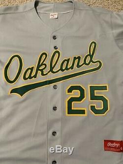 1988 Vintage Mark Mcgwire Oakland Athletics Jersey Size 48 Rawlings Ultra Rare