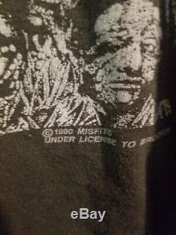 1990 Vintage Misfits T Shirt USA Single Stitch DANZIG BAND Earth AD ULTRA RARE