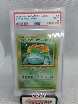 1996 Pokemon TCG Japanese Base Set Venusaur vintage holo PSA 9 MINT