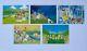 1999 Pokemon Postcard Keiko Fukuyama Art Set B Complete Japanese Vintage