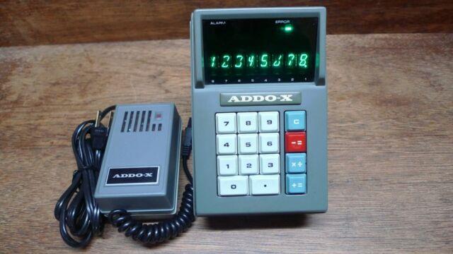 Addo-x 9364 Itron Display Ultra Rare El-8 Vintage Calculator Works Perfectly
