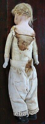 Antique 16 Bisque Head German Doll C2 Dep Ultra Rare Kid Body 16