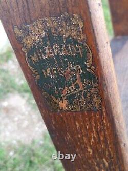 Antique vintage Library Ladder Milbradt MFG Co. Ultra rare with hardware! Look
