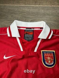 Arsenal 1996-1998 Player Issue Home Vintage Ultra Rare Long Sleeve Shirt Jersey