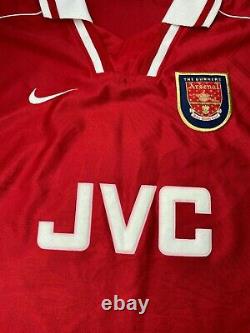 Arsenal 1996-1998 Player Issue Home Vintage Ultra Rare Long Sleeve Shirt Jersey