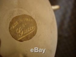 Auth Ultra RARE Vintage GUCCI Horn / Silver Cup Goblet Mug Vase or Barware GG