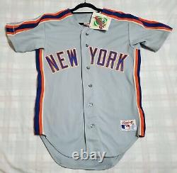 Authentic RAWLINGS 38 MEDIUM NEW YORK METS VINTAGE Jersey FROM 80's ULTRA RARE