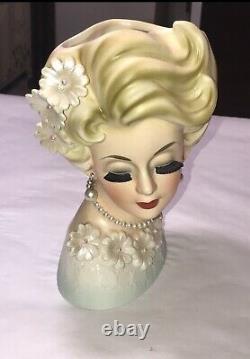 Beautiful And Ultra Rare, Vintage Lady Head Vase