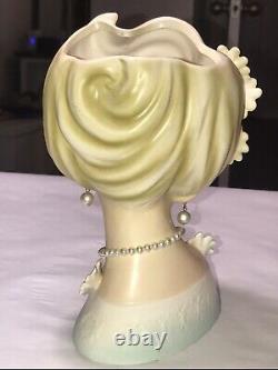 Beautiful And Ultra Rare, Vintage Lady Head Vase
