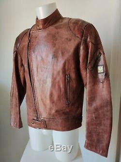 Belstaff Leathermaster 1970 Vintage Leather Jacket, Antique Red, Xl, Ultra Rare