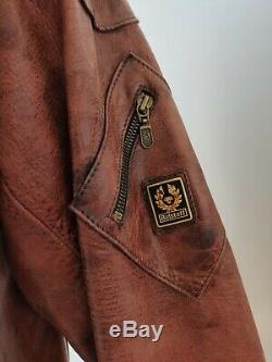 Belstaff Leathermaster 1970 Vintage Leather Jacket, Antique Red, Xl, Ultra Rare