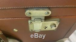 Burberry Authentic True Vintage Luggage Travel Leather Suitcase Ultra Rare