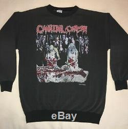 CANNIBAL CORPSE OG'Butchered at Birth' 1991 Tour Ultra Rare Vintage Sweatshirt