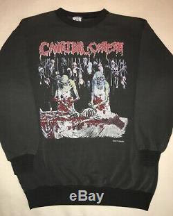 CANNIBAL CORPSE OG'Butchered at Birth' 1991 Tour Ultra Rare Vintage Sweatshirt