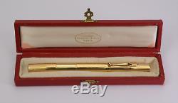 CARTIER 14 Karat Solid Gold Vintage Fountain Pen ORIGINAL BOX 1930s ULTRA RARE