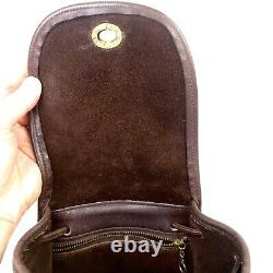 COACH Ultra Rare Vintage Brown Mahogany Leather Mini Backpack Style 9950 VG+