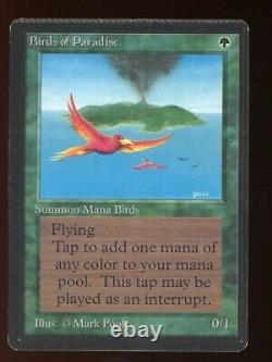 CRIMPED Beta Birds of Paradise Vintage MTG/Magic ULTRA RARE Collectible