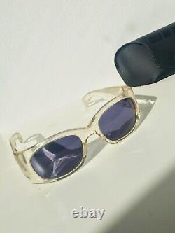 CUTLER and GROSS 0431 Vintage Ultra Rare Aristotle Sunglasses Crystal Japan