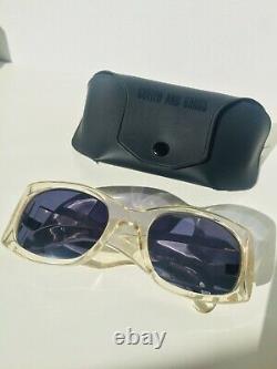 CUTLER and GROSS 0431 Vintage Ultra Rare Aristotle Sunglasses Crystal Japan