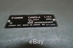 Canon Canola L121 Ultra Rare Nixie Tube Vintage Calculator Works Perfectly