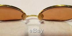 Cartier Wood Sunglasses Auteuil Gold Plated Vintage Ultra Rare 135/18/55 LIMITED