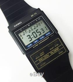 Casio M-11 Rare Melody Alarm Genuine Vintage Wrist Watch Ultra Thin Circa 1986