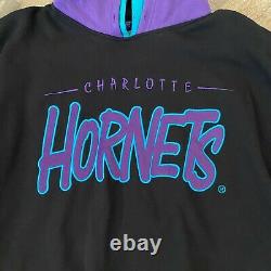 Charlotte Hornets Vintage Hoodie STARTER 90'S ULTRA RARE! Size XL