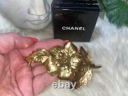 Coco Chanel Ultra Rare Vintage 4+ Inch Amazing Camellia Flower Brooch! Mint