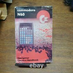 Commodore N60 Ultra Rare Navigation Vintage Calculator Mib Works Perfectly