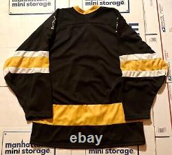Concrete Music Ultra Rare Vintage 1990s Black & Gold Embroidered Hockey Jersey