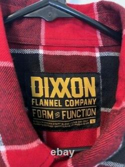 DIXXON FLANNEL 805 ULTRA RARE Plaid 2016 Men's Large L Red Black Vintage