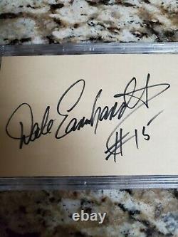 Dale Earnhardt Autographed Vintage Card Signed Number (15) Ultra Rare Auto