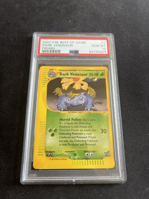 Dark Venusaur #7 Psa 10 Gem Mint Best Of Game Promo Pokemon Cards Wotc Vintage