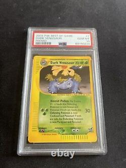 Dark Venusaur #7 PSA 10 GEM MINT Best of Game Promo Pokemon Cards WOTC Vintage