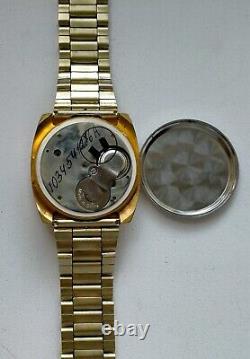 Elektronika 3049 B6-02 Gold Plated AU10 Vintage Digital Watch Ultra Rare 1976