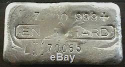 Engelhard 7oz ULTRA RARE Vintage Silver Bar Tier 1 100 sn 70065 Partial X8 Y9