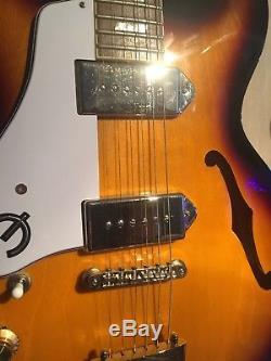 Epiphone Casino Left Handed Ultra Rare Vintage Sunburst Semi Acoustic Guitar