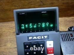 Facit Type 1111 Itron Display Ultra Rare El-8 Vintage Calculator Works Perfectly