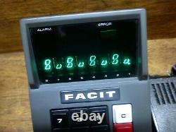 Facit Type 1111 Itron Display Ultra Rare El-8 Vintage Calculator Works Perfectly