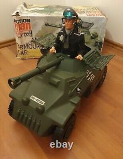 Gi Joe Vintage 1964 AM Palitoy German Tank With Tank Commander Boxed Ultra Rare