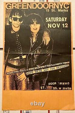 Greendoornyc Lou Reed Ultra Rare Vintage 1994 Poster 11/12/94 Coney Island High