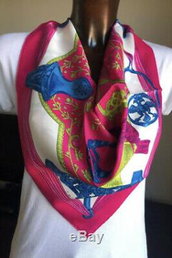 Hermes Carre Foulard Scarf 70 Etriers New With Tag Ultra Rare Vintage Silk