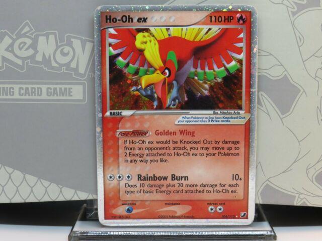 Ho-oh Ex 104/115 Holo Ex Unseen Forces Ultra Rare Pokemon Card Tcg Vintage