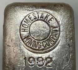 Homestake Mining Company 1982 10.12 oz Vintage Poured Silver Bar Ultra Rare